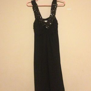 Black dress with Rhyme stones