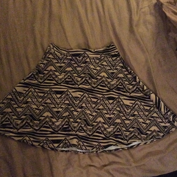 Aztec print circle skirt (NWOT)