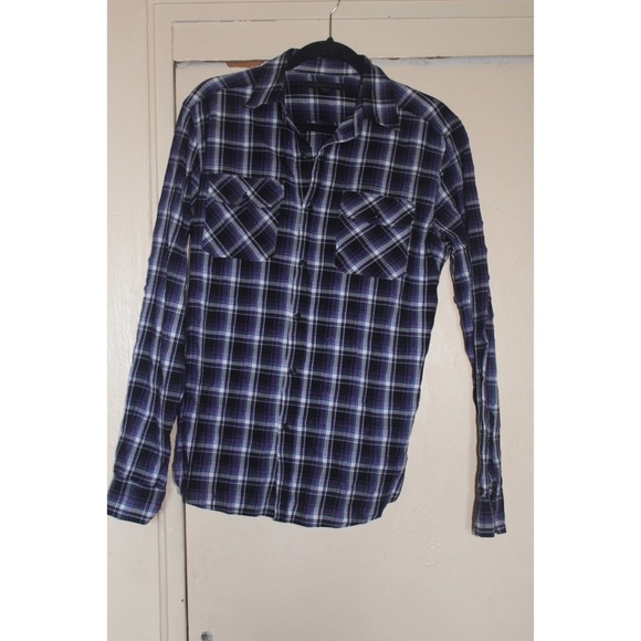 Urban Outfitters Purple Plaid Shirt
