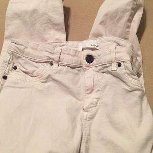 White jeans from garage