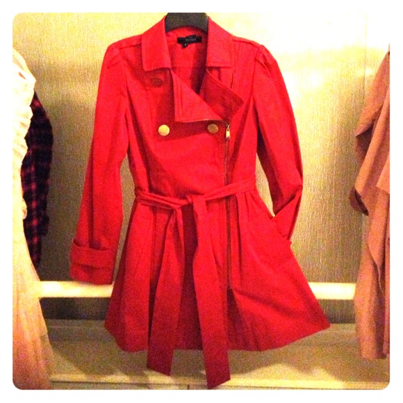 Red Eccoci Peacoat