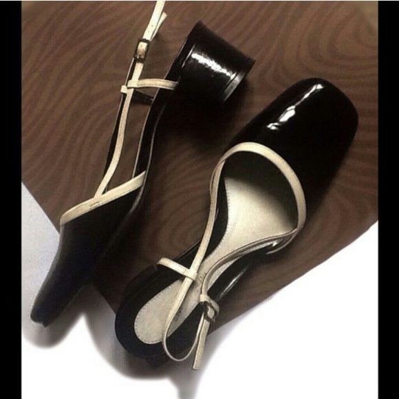 Patent Leather Sling Backs