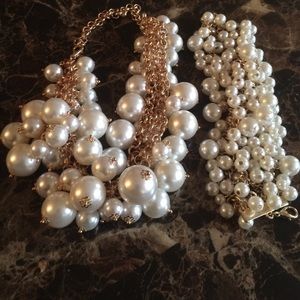 Pearl Statement Necklace Set