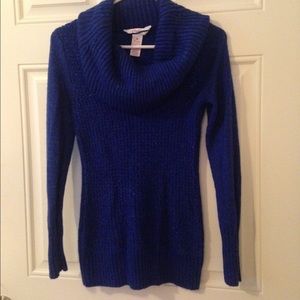 Candies royal blue cowl neck sweater