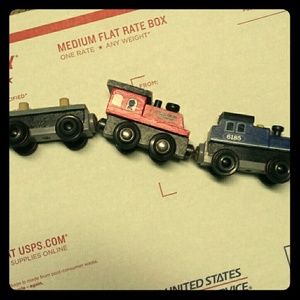 Wood tracks n trains not thomas brand