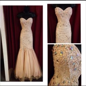 Nyc glitz 2015 mermaid style prom dress