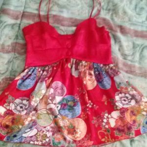BABY DOLL RED TOP