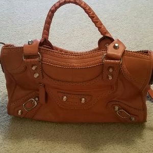 Beautiful large orange handbag