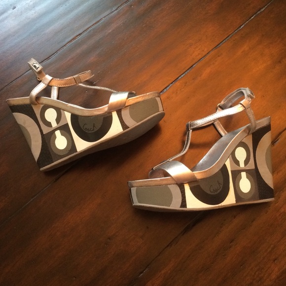 Coach Annette Wedge Sandals- Always Authentic