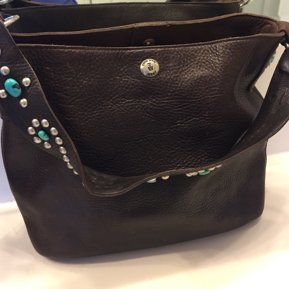Two Bar West Leather handbag