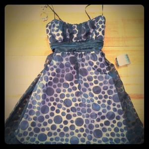 Black and Purple Polka Dot Dress