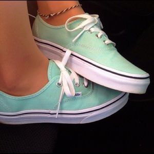 Sea Foam Green Vans