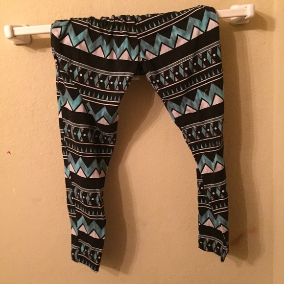 Blue, Black and Teal Parachute pants