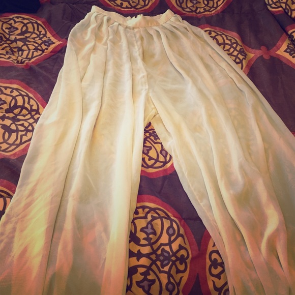 High-waisted Sheer pants