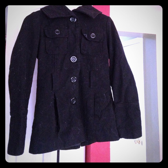 Small black Juniors trench coat