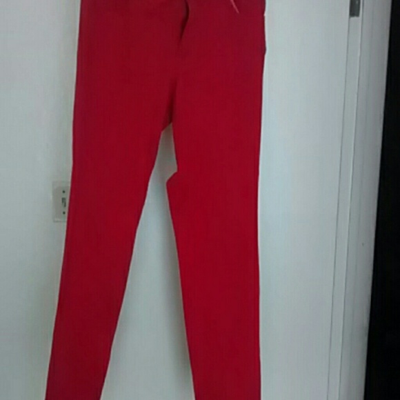 Red jeans
