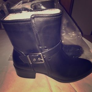 Black low biker boots!!! Brand New!!!