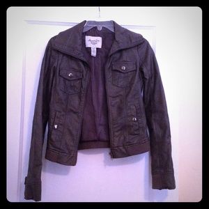 Dark grey motorcycle jacket