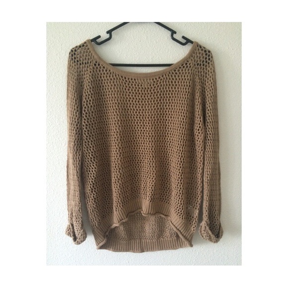 Mesh cover up sweater