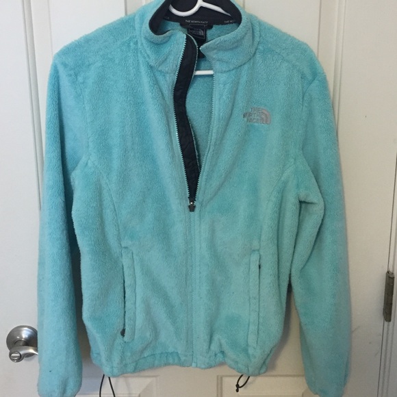 The North Face turquoise fleece jacket