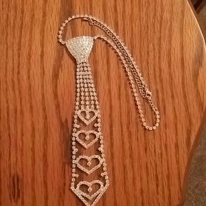 Bow tie diamond  necklace