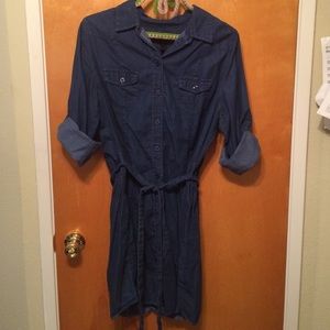 Lane Bryant denim shirt dress