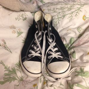 Black high top Converse