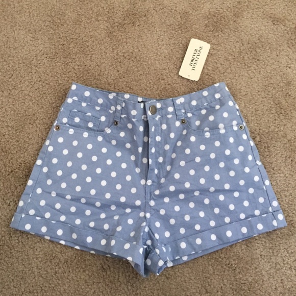 Forever 21 Polka Dot High Waisted Shorts