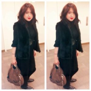 Vintage faux fur vest