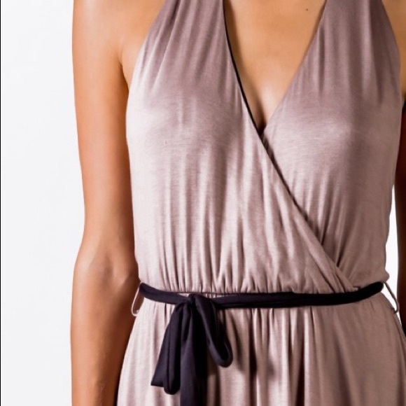 π Beige High Low Dress - Picture 3 of 4