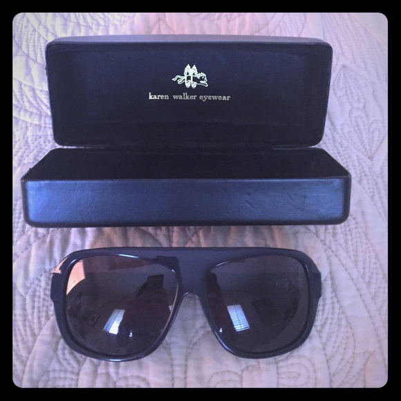 Karen Walker Dynamite Sunglasses in Navy, Rare!