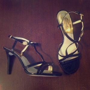 Michael Kors Black Strappy Heel