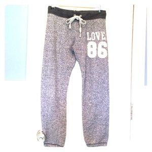 Victoria's Secret PINK cropped sweats.