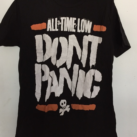 All Time Low "Don't Panic" tee shirt