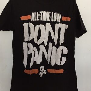 All Time Low "Don't Panic" tee shirt