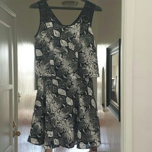 Never worn two layer dress with silk liner