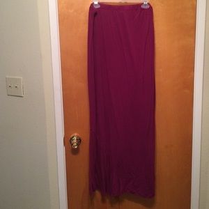 Beautiful raspberry maxi skirt