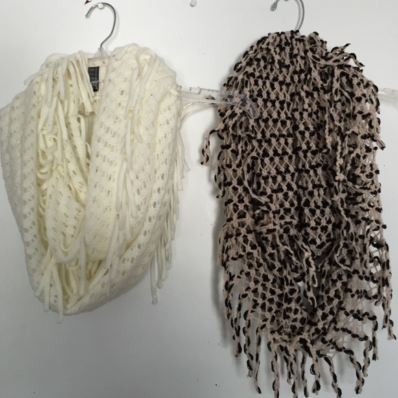 Knit infinity scarf bundle