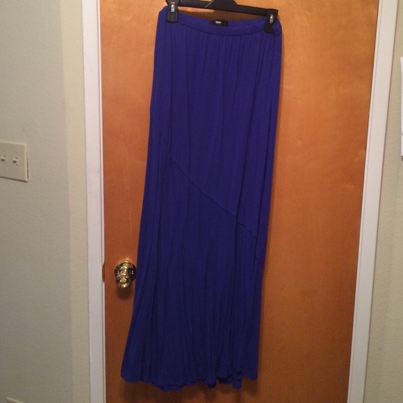 Cobalt blue maxi skirt