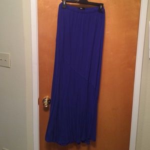 Cobalt blue maxi skirt