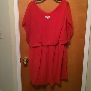 Great red orange dress