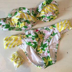 Victoria's Secret Lemon Bandeau Bikini