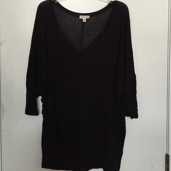 Slightly sheer black top