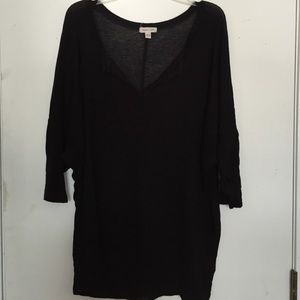 Slightly sheer black top