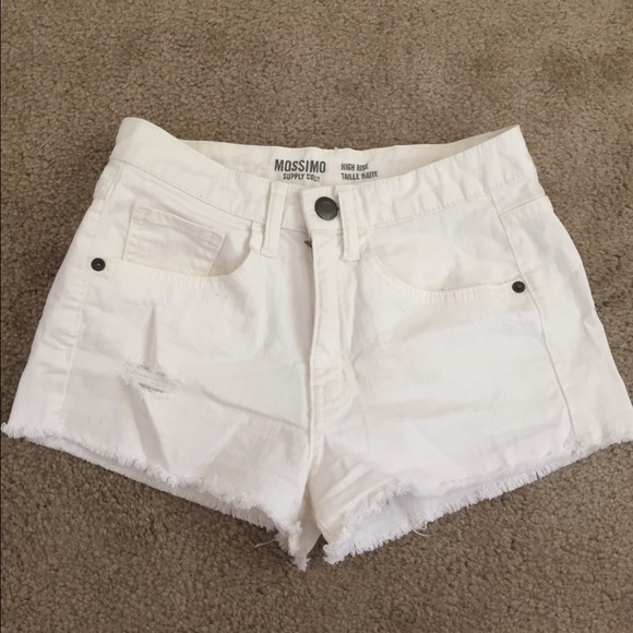 NWOT White High Waisted Shorts