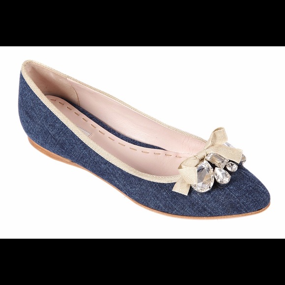 New MiuMiu flat ballerina 36EU/6 US