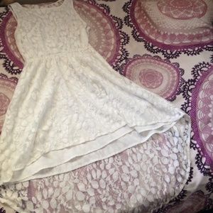 White lace dress