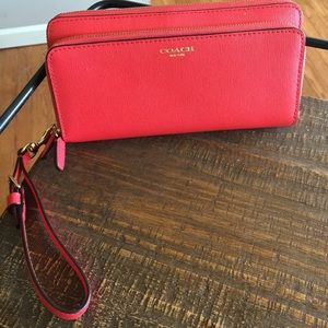 COACH zip around wallet/wristlet.