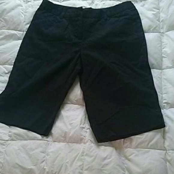 Black bermuda shorts