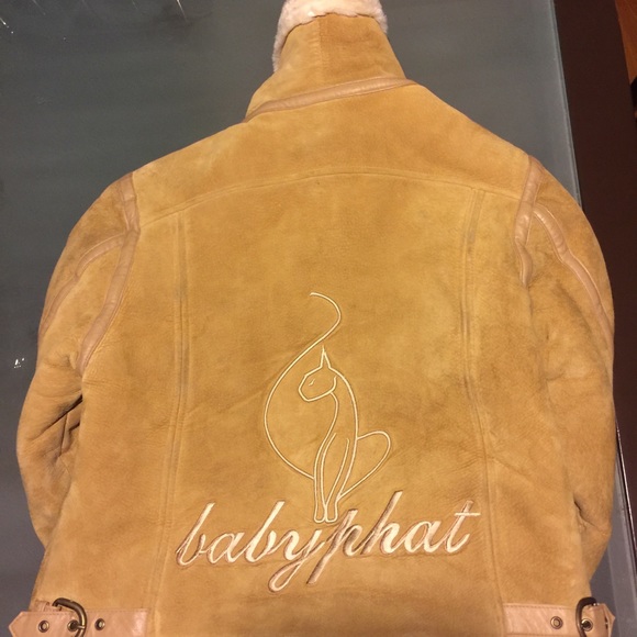 Baby phat shearling coat very warm